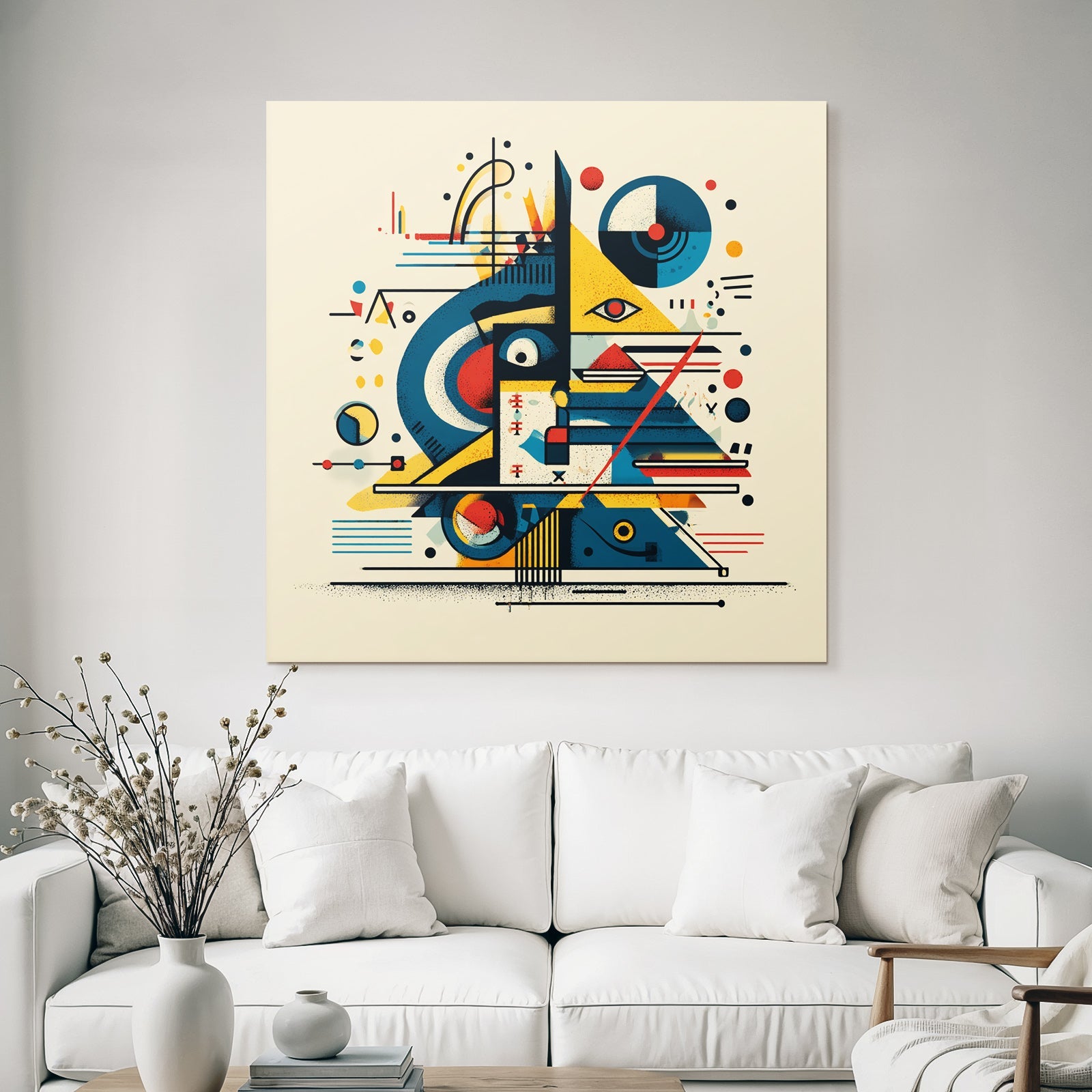 Neon Und Popfarben Abstrakte Kunst Geometrische Formen Vibrante Farben Muster