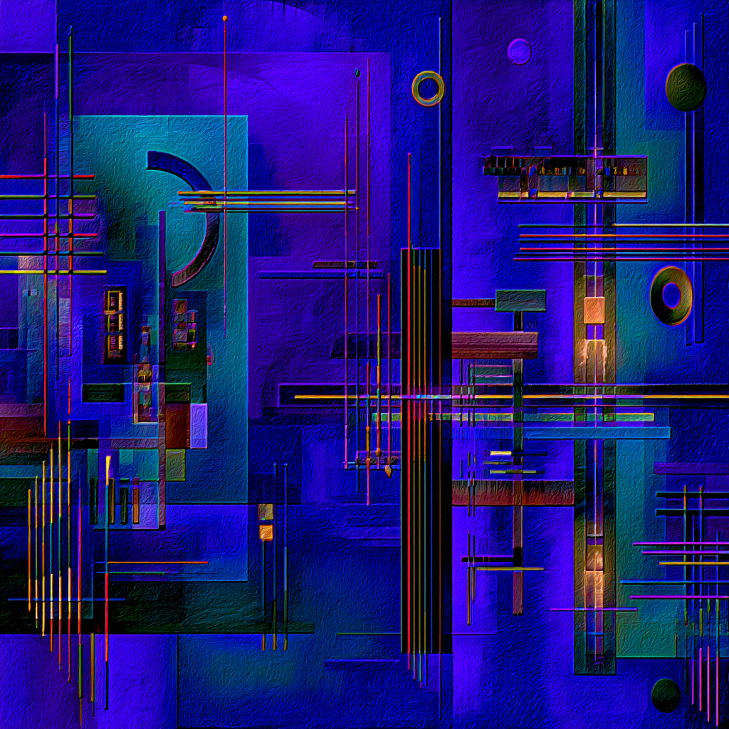 Neon Und Popfarben Abstraktes Kunstwerk Geometrische Formen Vibrante Farben | Neon und Popfarben | Farbenwelten