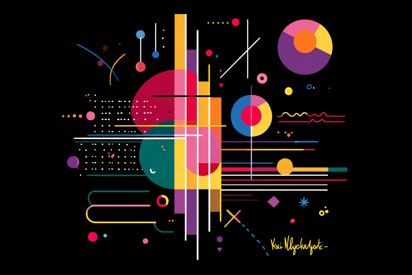 Neon Und Popfarben Abstracte Geometrische Formen Mit Farbigen Hintergrund | Neon und Popfarben | Farbenwelten
