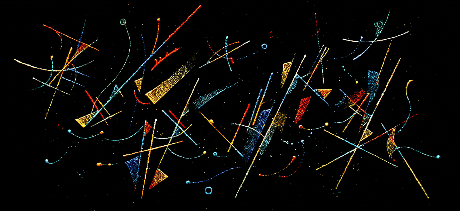 Neon Und Popfarben Abstrakte Kunst Dynamische Anordnung Bunter Linien Und Formen | Neon und Popfarben | Farbenwelten