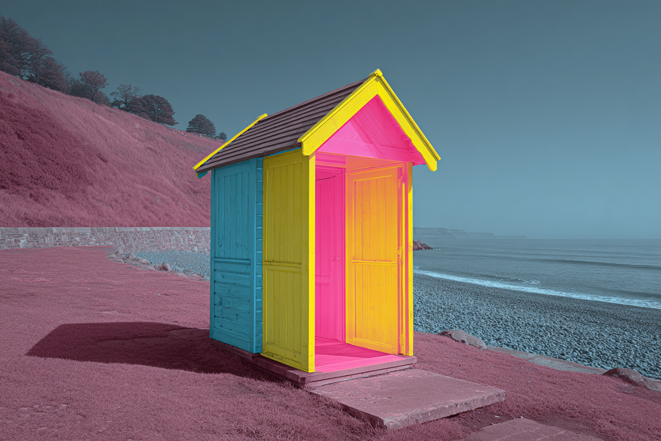 Neon Und Popfarben Buntes Strandhaus Am Meer | Neon und Popfarben | Farbenwelten
