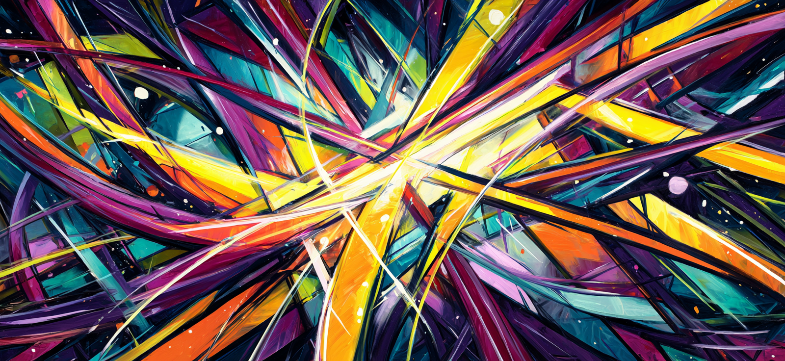 Neon Und Popfarben Vibrante Farbexplosion Dynamische Linien Abstract | Neon und Popfarben | Farbenwelten
