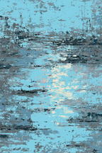 Blau Abstrakte Kunst Blautöne Grau Reflektierende Texturen | Petrol Maritim Delfter Blau | Farbenwelten