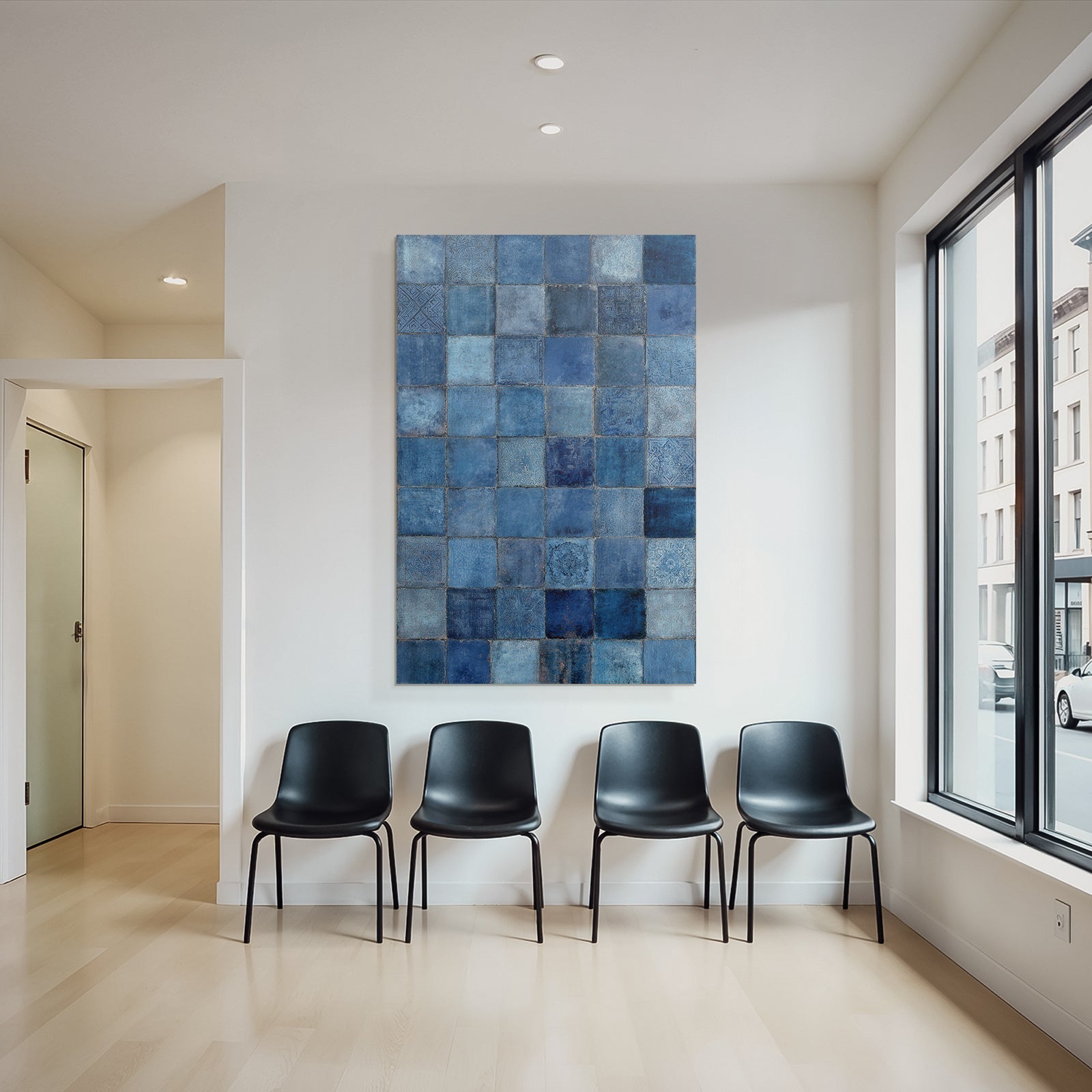 Blau Mosaik Blau Fliesen Design Texture