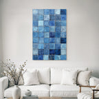 Blau Mosaik Blau Fliesen Design Texture