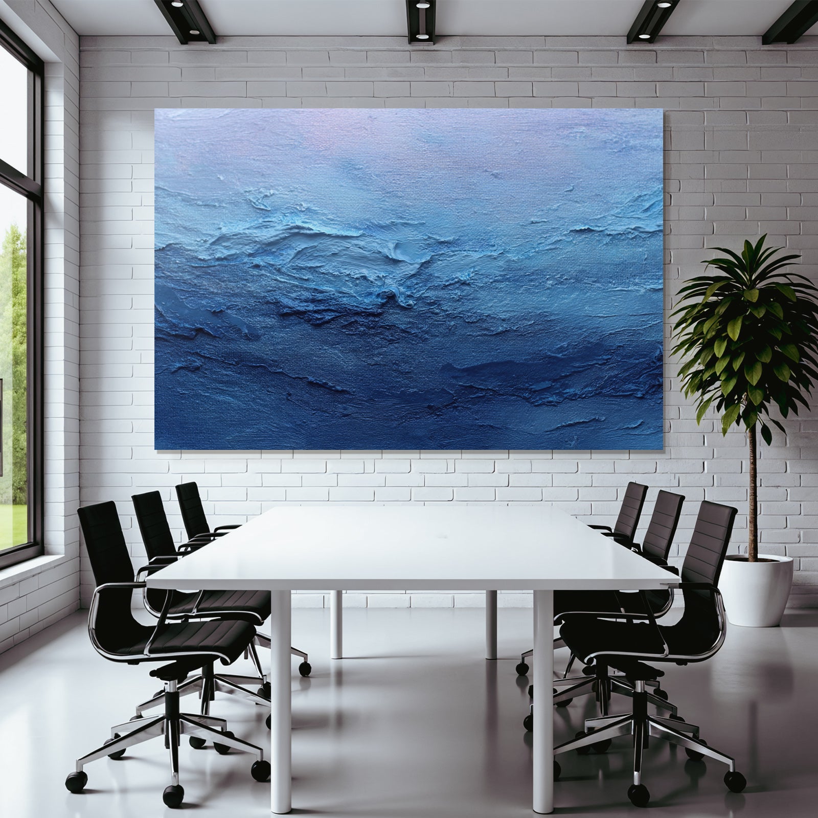 Blau Abstracte Blau Nuancen Wasseroberfläche