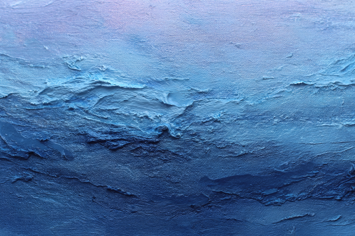 Blau Abstracte Blau Nuancen Wasseroberfläche | Petrol Maritim Delfter Blau | Farbenwelten