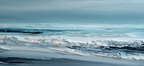 Blau Abstracte Meerlandschaft Wellig Texturen Blau Weiss Beige | Petrol Maritim Delfter Blau | Farbenwelten