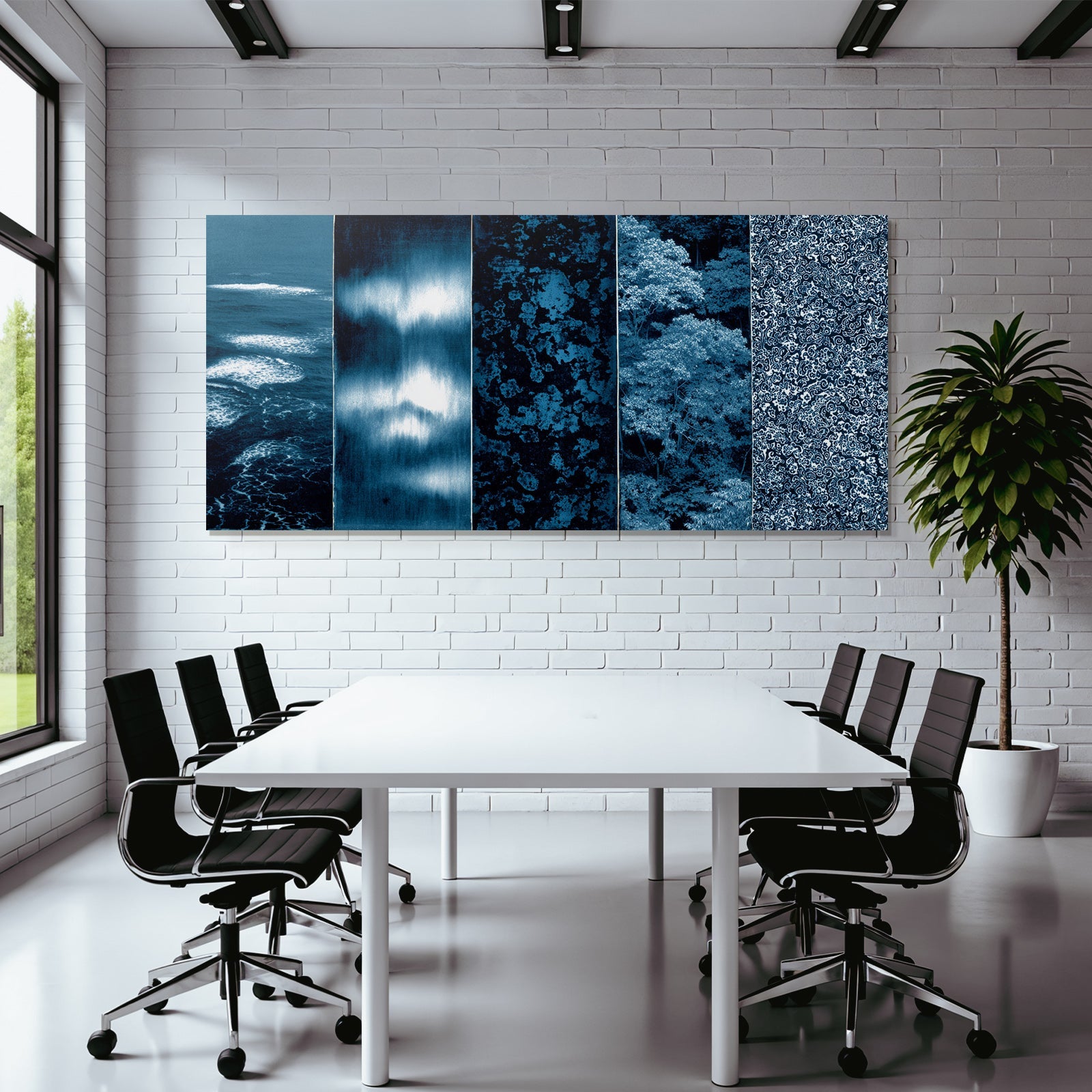Blau Blaüs Muster Texturen Collage Dekoratives Design