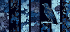 Blau Blumige Muster Und Vogel In Blau | Petrol Maritim Delfter Blau | Farbenwelten