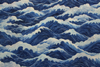 Blau Ocean Wellenmuster Mit Schaum Von Oben | Petrol Maritim Delfter Blau | Farbenwelten