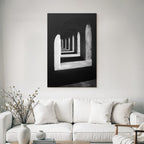 Bogen Und Passagen Symmetrisches Muster Monochromatische Architektur