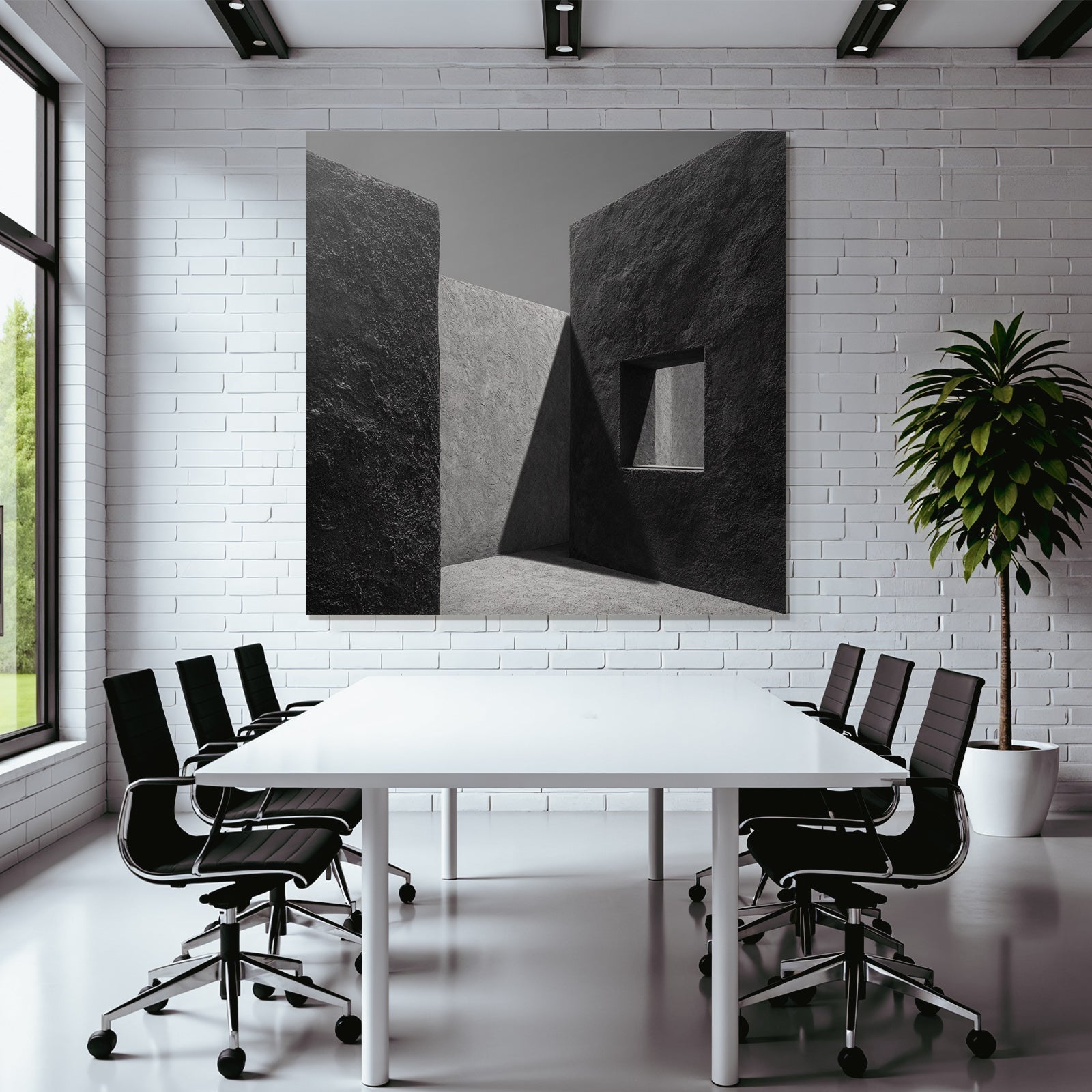 Minimalistische Architektur Szenen Mit Texturierten Wänden