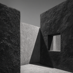 Minimalistische Architektur Szenen Mit Texturierten Wänden | Schwarz Weiss | Farbenwelten