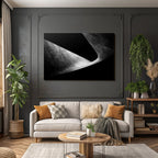 Abstraktes Design Mit Gekrümmten Formen Monochromatische Farbpalette
