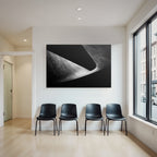 Abstraktes Design Mit Gekrümmten Formen Monochromatische Farbpalette