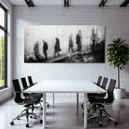 Bewegung Isolation Reflexion Schatten Von Menschen Und Natur