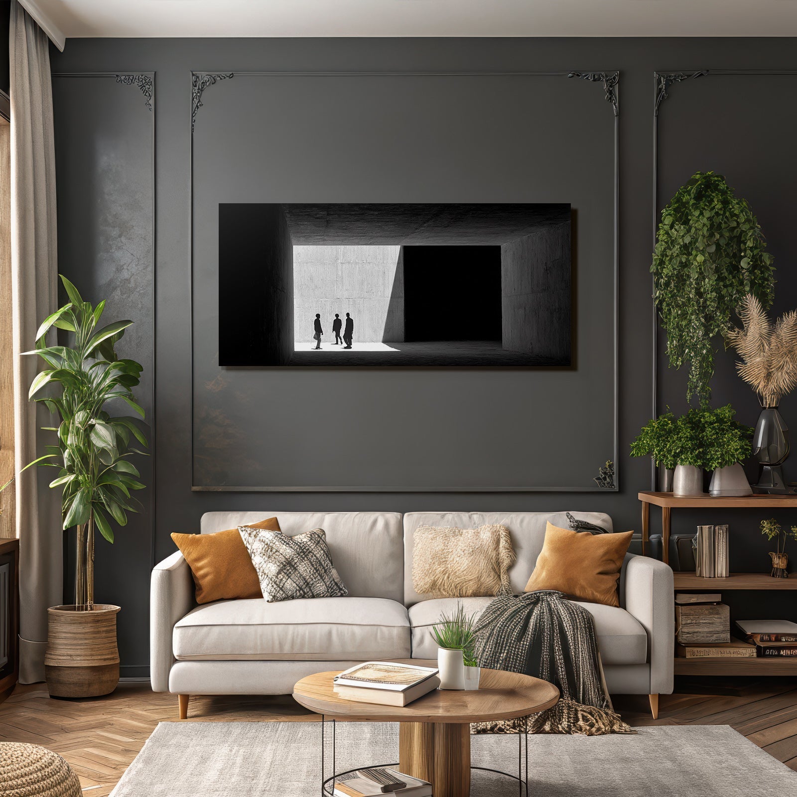 Minimalistische Architektur Abstrakte Formen Licht Schatten