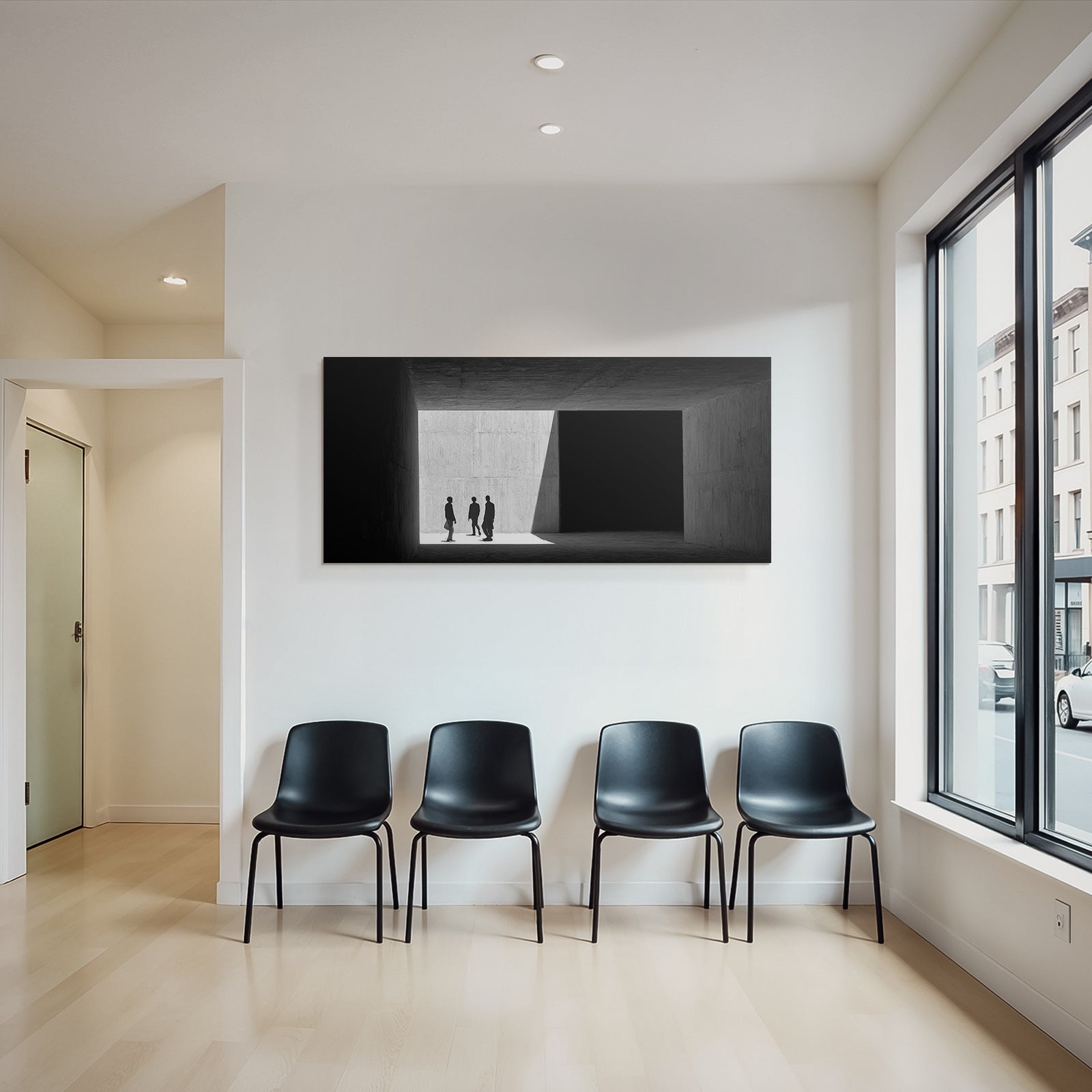 Minimalistische Architektur Abstrakte Formen Licht Schatten