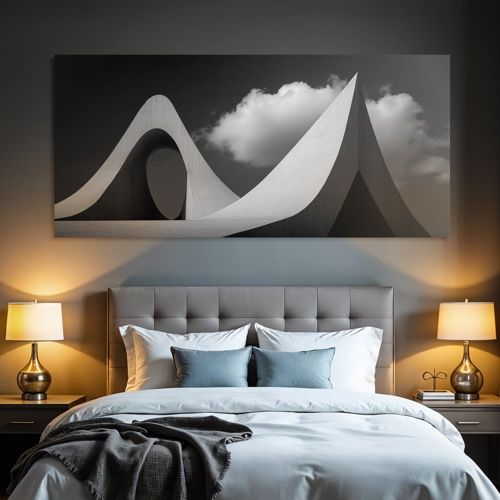 Moderne Architektur Mit Kurven Und Lichtspiel