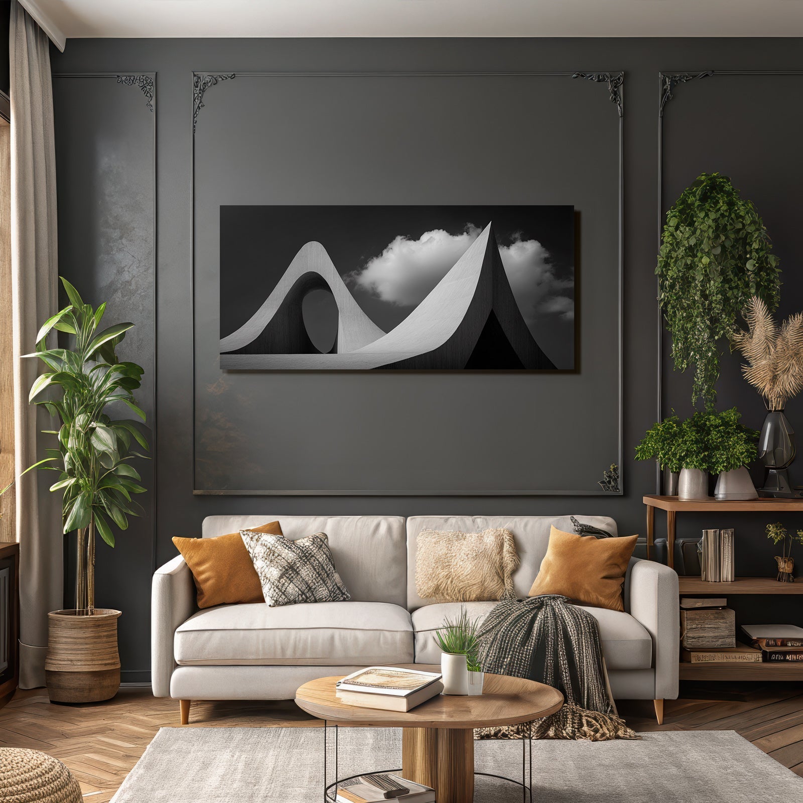 Moderne Architektur Mit Kurven Und Lichtspiel