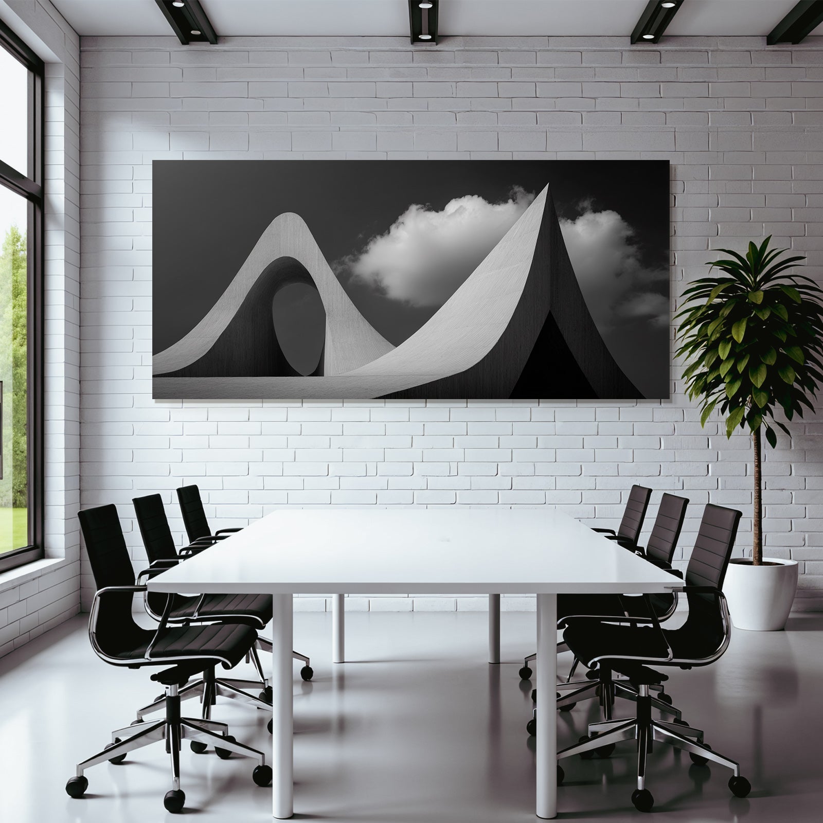 Moderne Architektur Mit Kurven Und Lichtspiel