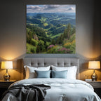 Rolling Hills And Valleys Mountains Scenery