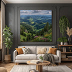 Rolling Hills And Valleys Mountains Scenery