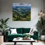Rolling Hills And Valleys Mountains Scenery