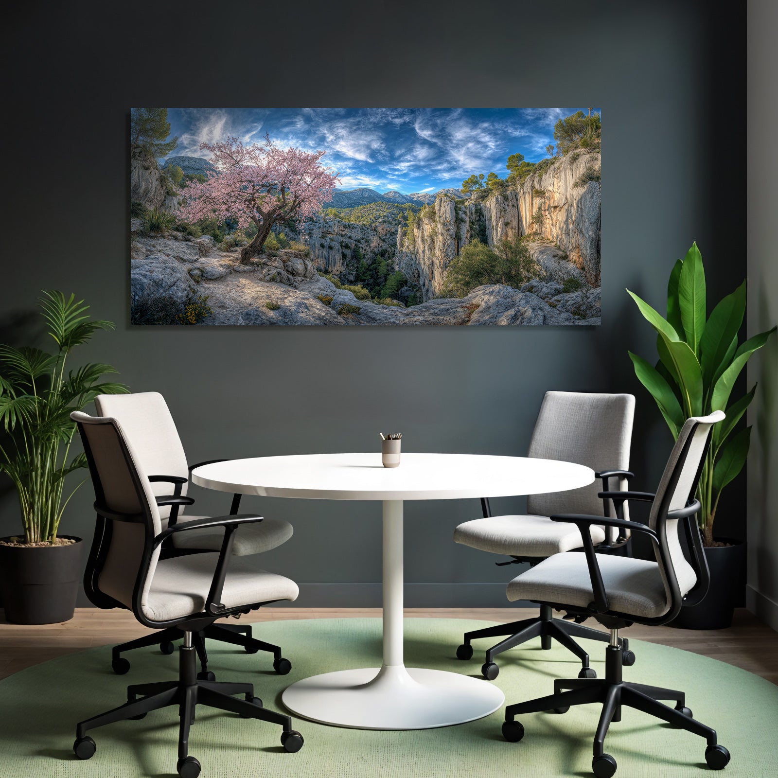 Cherry Blossom Baum Canyon Landschaft Ruhe Natur