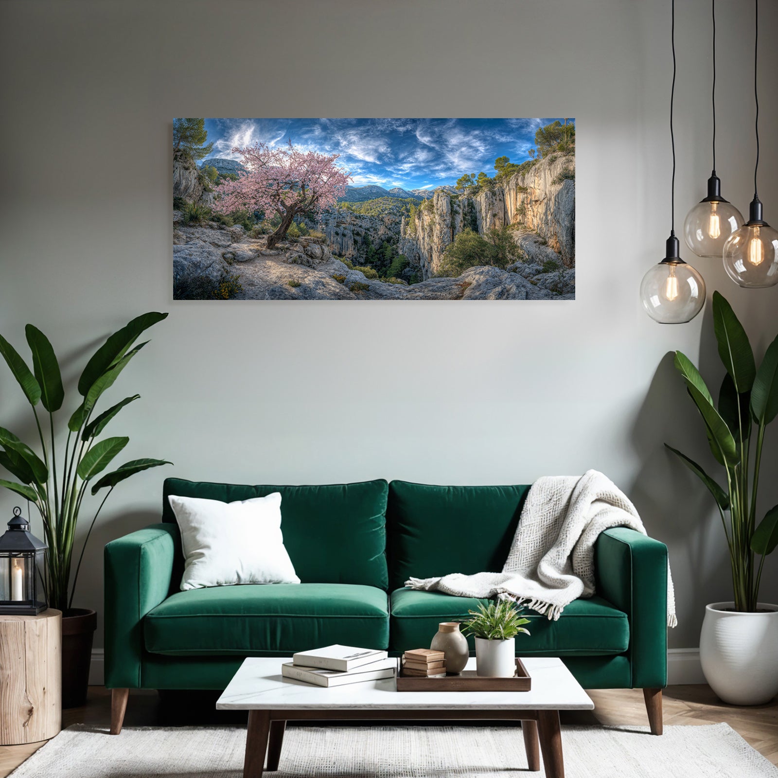 Cherry Blossom Baum Canyon Landschaft Ruhe Natur