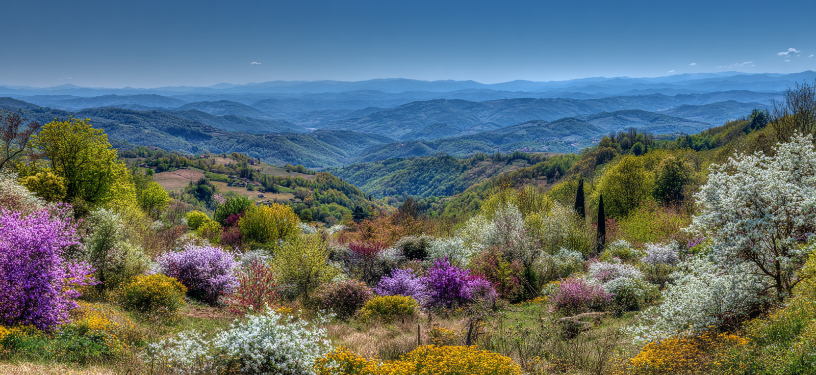 Landschaft Blünde Pflanzen Und Bäume Klare Himmel | Fruehling | Jahreszeiten