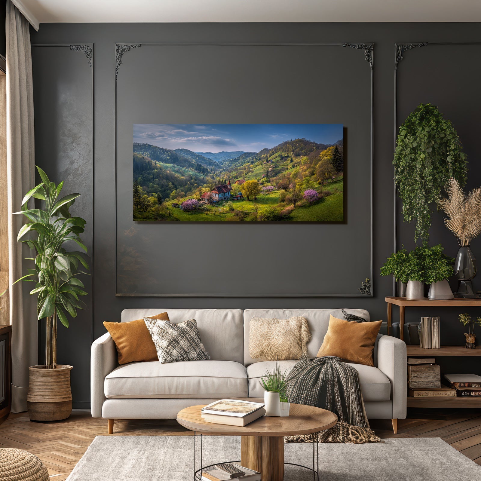 Malerische Landschaft Ländliches Leben Sommer