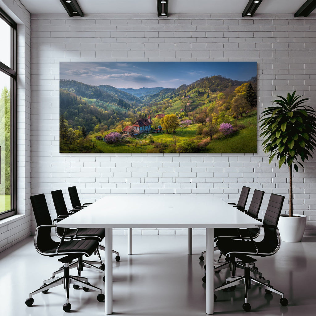 Malerische Landschaft Ländliches Leben Sommer