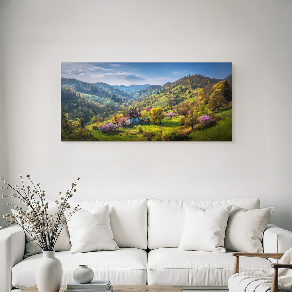 Malerische Landschaft Ländliches Leben Sommer