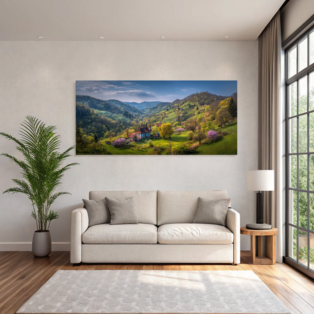 Malerische Landschaft Ländliches Leben Sommer