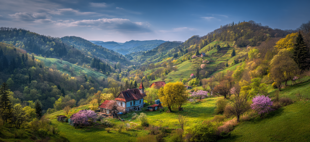 Malerische Landschaft Ländliches Leben Sommer | Fruehling | Jahreszeiten