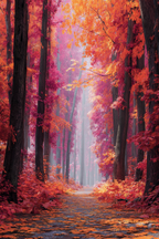 Licher Wald Mit Bunten Laubbaumen Pfade Und Traumhaftem Licht | Herbst | Jahreszeiten