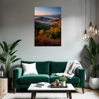 Wunderschöne Landschaft Mit Farben Und Nebel