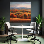 Landschaft Bunte Bäume Hügel Und Berge