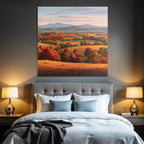 Landschaft Bunte Bäume Hügel Und Berge