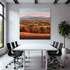 Landschaft Bunte Bäume Hügel Und Berge