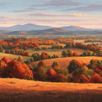 Landschaft Bunte Bäume Hügel Und Berge | Herbst | Jahreszeiten