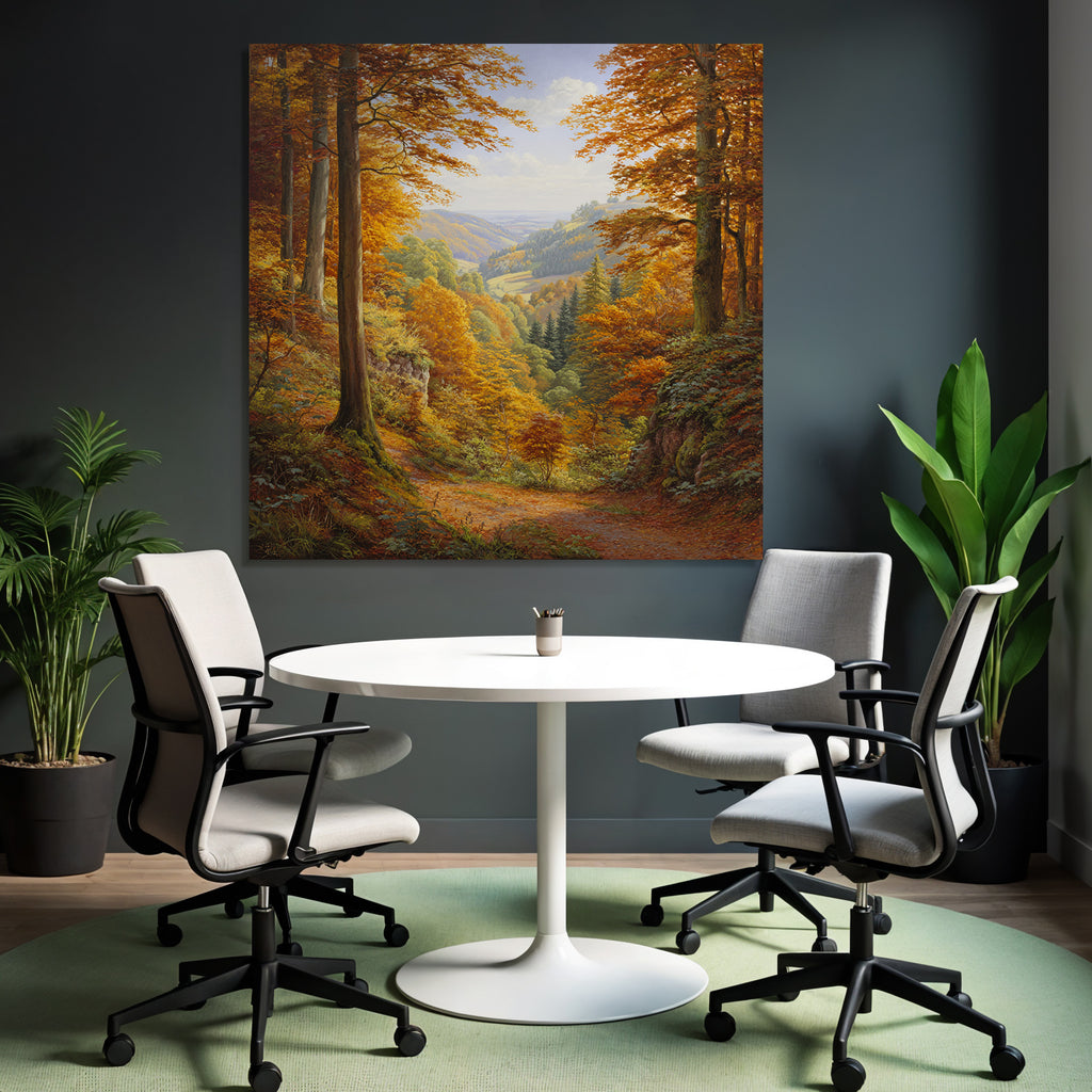 Landschaft Mit Bäumen Und Hügeln