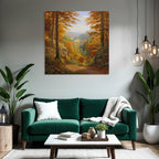 Landschaft Mit Bäumen Und Hügeln