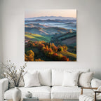 Malerische Landschaft Liche Folien Licht Hügel Toskana