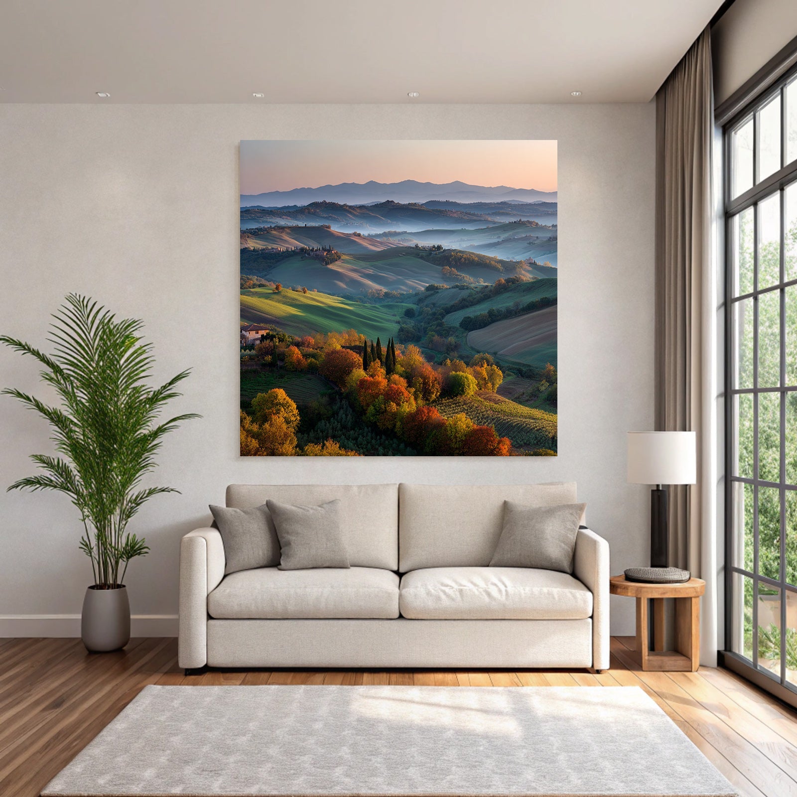 Malerische Landschaft Liche Folien Licht Hügel Toskana