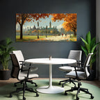Landschaft Mit Architektur In Hauptstadt