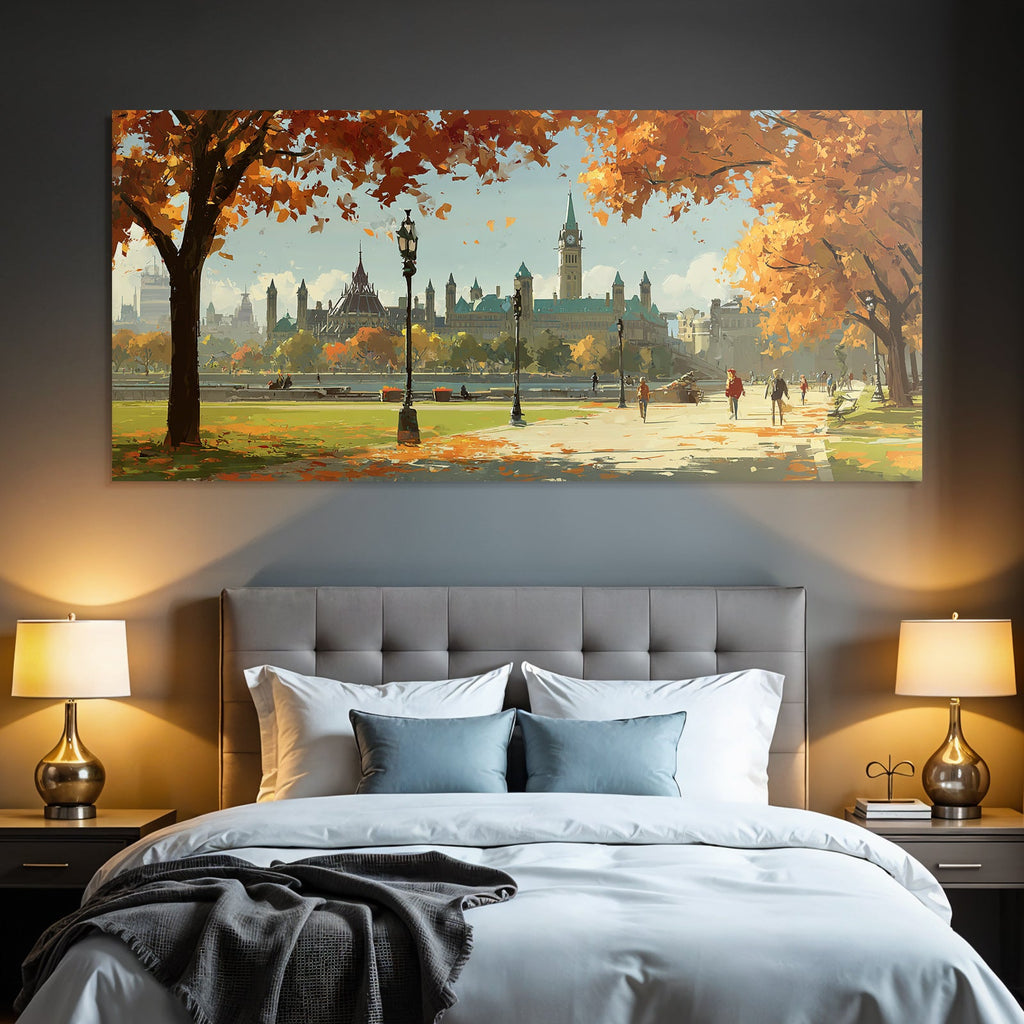 Landschaft Mit Architektur In Hauptstadt