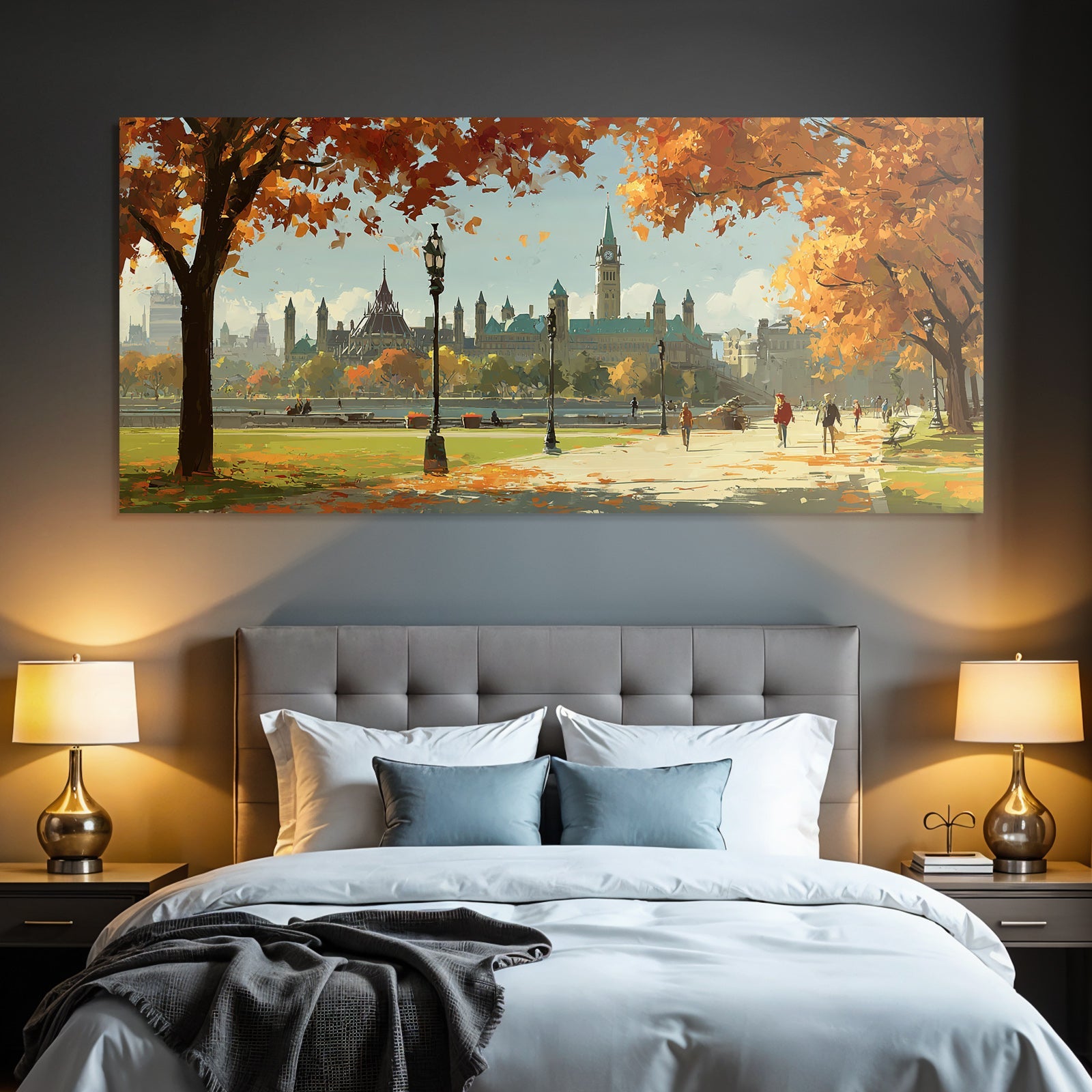 Landschaft Mit Architektur In Hauptstadt